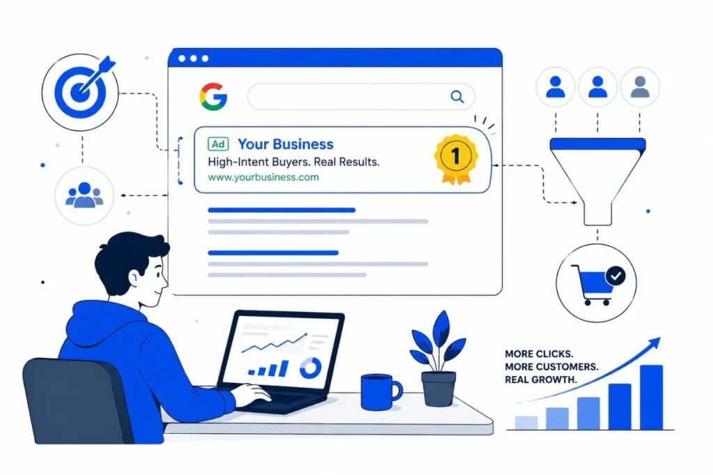 Digital marketer at our digital marketing agency in Malappuram managing Google Ads campaigns for businesses.