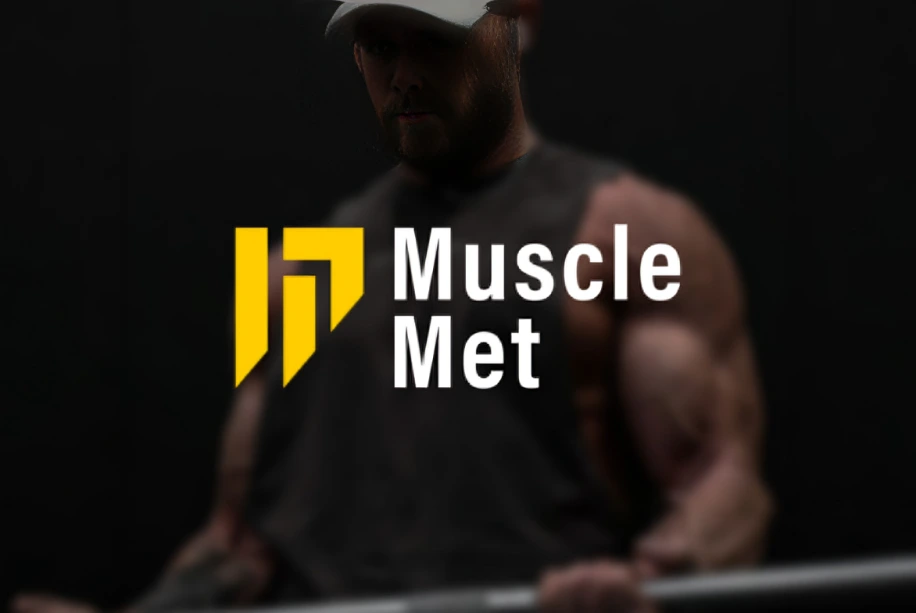 MuscleMet logo — professional logo design service by DigitalVazhi.